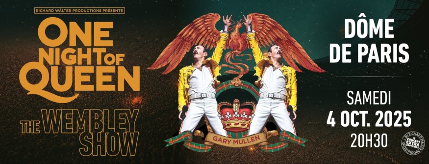 Jeux Concours | G ONE - Gagne 2 places pour One Night Of Queen le 4 octobre à Paris