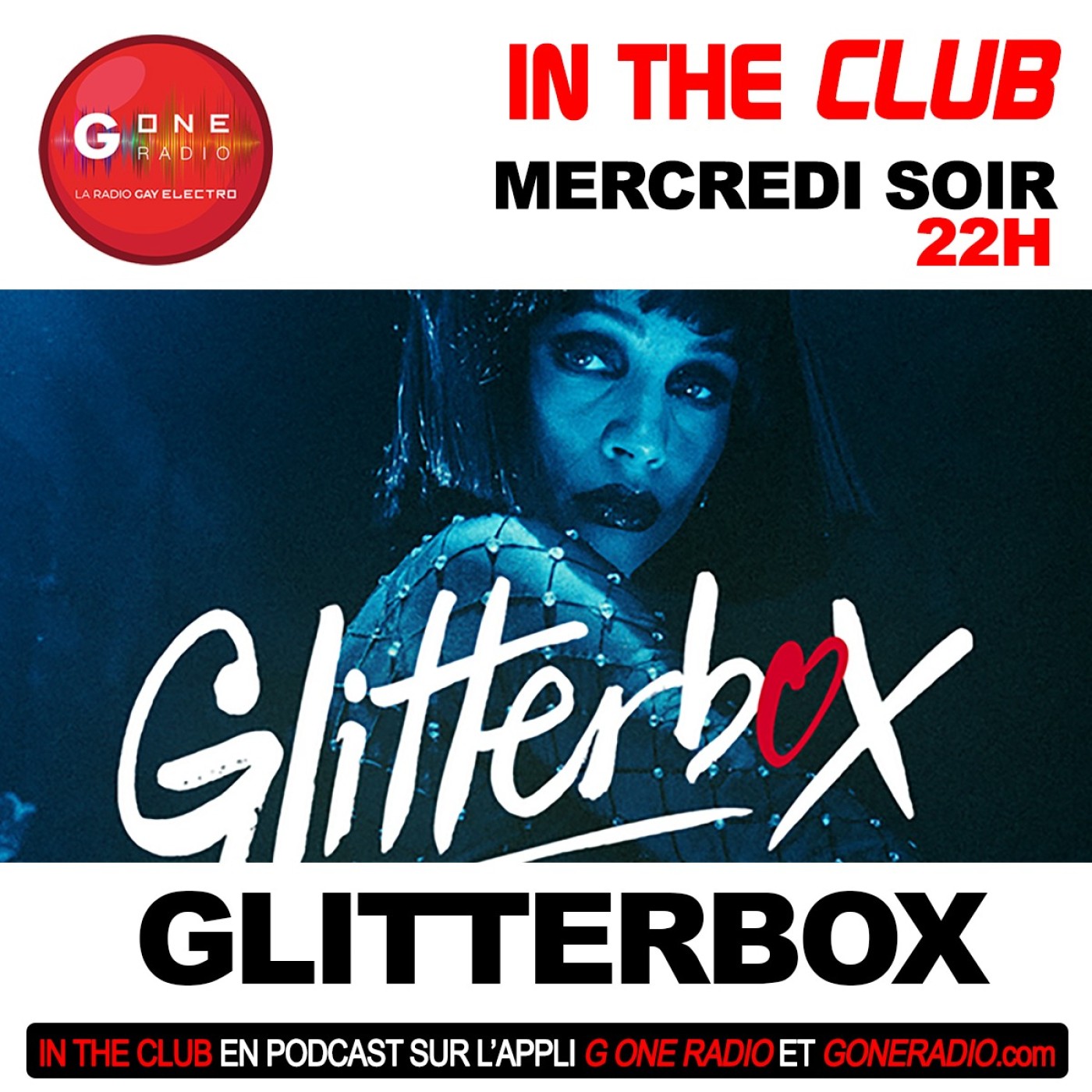 InTheClub G One invite : Glitterbox episode artwork